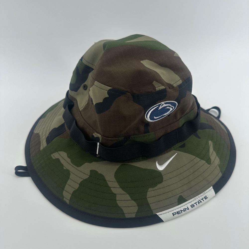 Nike Penn State Nittany Lions Camo Bucket Hat Mens‎ Medium Large M/L Big Ten NEW